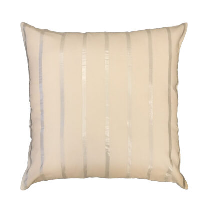 Bold Silver Stripes Euro Sham
